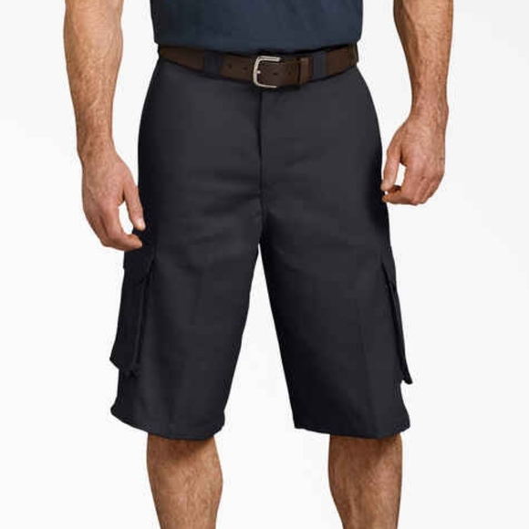 Dickies black 13" Cargo work Shorts 32 workwear utility - Picture 1 of 5